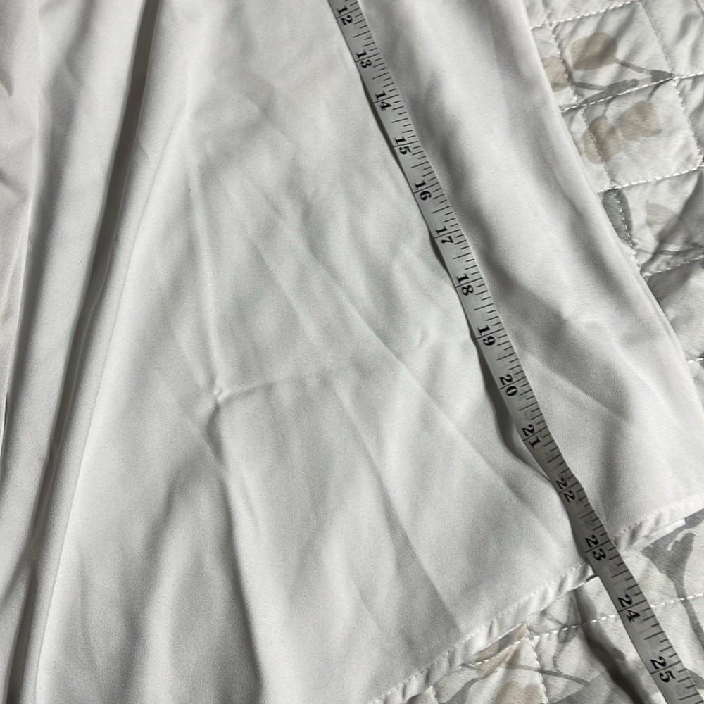NWT NY & Co white sleeveless blouse 1x - Picture 6 of 7